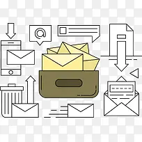 扁平短信矢量-空若网 扁平短信矢量-空若网