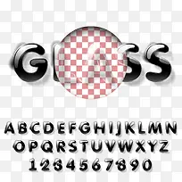 透明玻璃质感字母设计矢量图-空若网 透明玻璃质感字母设计矢量图-空若网