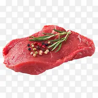 蔬菜和香料的新鲜生牛排-空若网 蔬菜和香料的新鲜生牛排-空若网