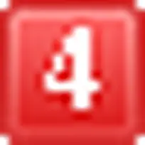 红色的数字4 icon-空若网 红色的数字4 icon-空若网