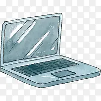 水彩笔记本电脑免抠素材-空若网 水彩笔记本电脑免抠素材-空若网