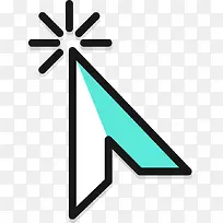 矢量精美鼠标点击箭头-空若网 矢量精美鼠标点击箭头-空若网