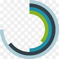 矢量创意设计圆环对比数据图-空若网 矢量创意设计圆环对比数据图-空若网