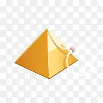 矢量黄色三角立体埃及金字塔旅途-空若网 矢量黄色三角立体埃及金字塔旅途-空若网