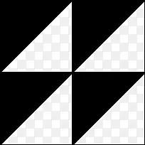 顺序排列的黑白三角形-空若网 顺序排列的黑白三角形-空若网