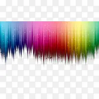 彩色炫彩顶部渐变边框背景-空若网 彩色炫彩顶部渐变边框背景-空若网