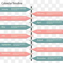 扁平化时光轴素材-空若网 扁平化时光轴素材-空若网