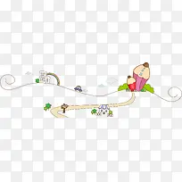 卡通背景 卡通元素-空若网 卡通背景 卡通元素-空若网