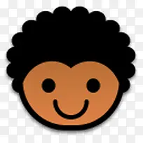 可爱非洲小黑人图标-空若网 可爱非洲小黑人图标-空若网
