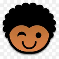 可爱非洲小黑人图标-空若网 可爱非洲小黑人图标-空若网