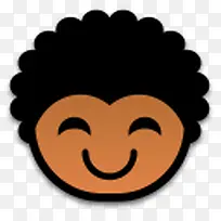 可爱非洲小黑人图标-空若网 可爱非洲小黑人图标-空若网
