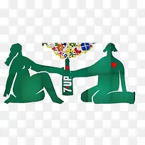 情侣七喜汽水表达爱情-空若网 情侣七喜汽水表达爱情-空若网