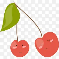 卡通简约扁平化樱桃-空若网 卡通简约扁平化樱桃-空若网