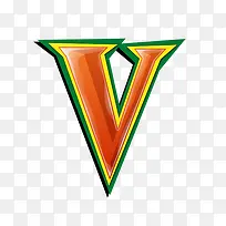 红绿立体字母v-空若网 红绿立体字母v-空若网