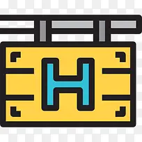 酒店标志图标-空若网 酒店标志图标-空若网