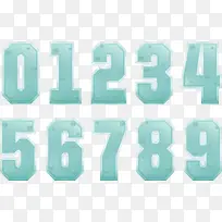 矢量冰冻数字-空若网 矢量冰冻数字-空若网