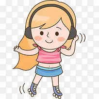 听音乐的女孩-空若网 听音乐的女孩-空若网