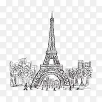 手绘世界著名建筑矢量图-空若网 手绘世界著名建筑矢量图-空若网