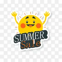 夏日卡通促销标签-空若网 夏日卡通促销标签-空若网