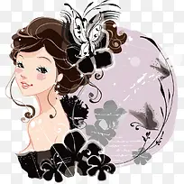 彩绘性感的时尚女郎-空若网 彩绘性感的时尚女郎-空若网