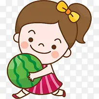 可爱西瓜女孩-空若网 可爱西瓜女孩-空若网