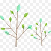 手绘抽象树木-空若网 手绘抽象树木-空若网