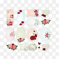 卡通花朵吊牌-空若网 卡通花朵吊牌-空若网