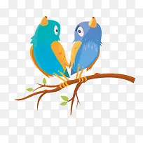 扁平化的小鸟矢量素材-空若网 扁平化的小鸟矢量素材-空若网