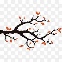 扁平化中国风树枝-空若网 扁平化中国风树枝-空若网