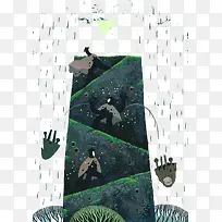 创意手绘怪物图形-空若网 创意手绘怪物图形-空若网