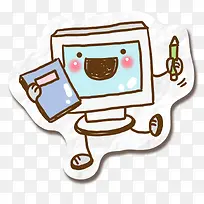 卡通笔记本电脑-空若网 卡通笔记本电脑-空若网