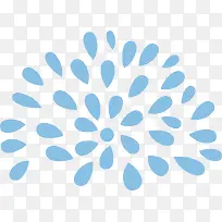 浅蓝色水滴矢量背景装饰图案-空若网 浅蓝色水滴矢量背景装饰图案-空若网