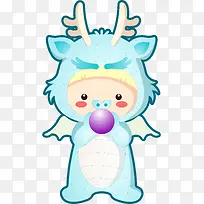 卡通可爱小动物装饰动物头像海马-空若网 卡通可爱小动物装饰动物头像海马-空若网