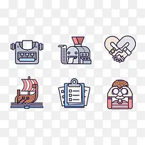 扁平化卡通图标-空若网 扁平化卡通图标-空若网