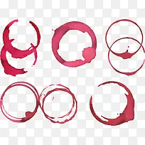 红色水彩杯子印记-空若网 红色水彩杯子印记-空若网