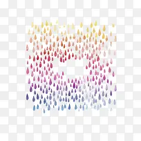 春季水彩雨滴无缝背景矢量图-空若网 春季水彩雨滴无缝背景矢量图-空若网
