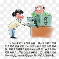 矢量劳动合同保密素材-空若网 矢量劳动合同保密素材-空若网