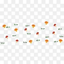 蘑菇小草卡通背景-空若网 蘑菇小草卡通背景-空若网