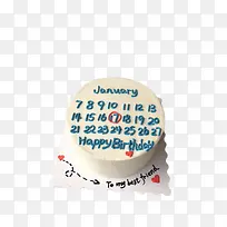 创意日历生日蛋糕-空若网 创意日历生日蛋糕-空若网