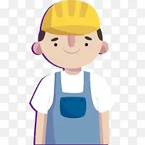 戴安全帽的工程师-空若网 戴安全帽的工程师-空若网