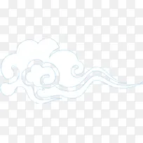 祥云古风白色-空若网 祥云古风白色-空若网