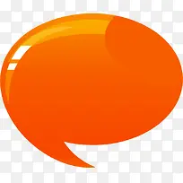 橙色圆形逗号中秋图案-空若网 橙色圆形逗号中秋图案-空若网