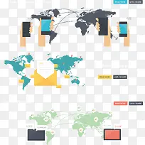 PPT全球化矢量扁平化图片-空若网 PPT全球化矢量扁平化图片-空若网