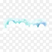 卡通蓝天白云水彩画-空若网 卡通蓝天白云水彩画-空若网