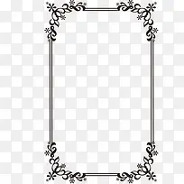 黑色花纹装饰边框素材-空若网 黑色花纹装饰边框素材-空若网