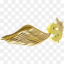 带翅膀的美元高清免抠素材-空若网 带翅膀的美元高清免抠素材-空若网