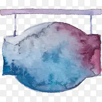 水彩手绘晕染标牌-空若网 水彩手绘晕染标牌-空若网