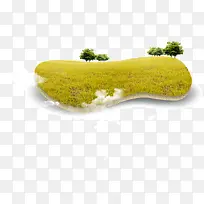 创意秋天草原黄色小草-空若网 创意秋天草原黄色小草-空若网