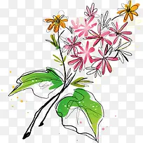 红色小花png矢量素材-空若网 红色小花png矢量素材-空若网