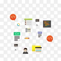 金融扁平化设计-空若网 金融扁平化设计-空若网